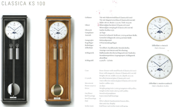 德國歐文薩特勒 Classica KS100 經典掛鐘：圖片 5